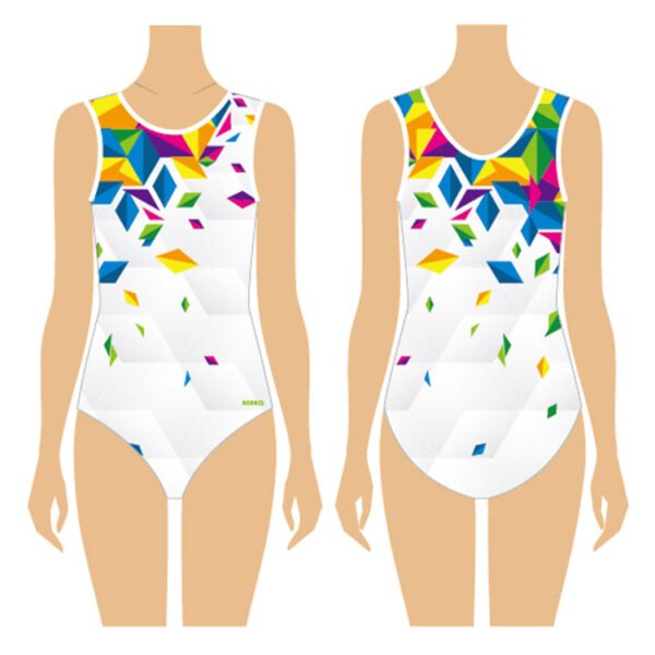 Free design gym sublimation practice wear girls gymnastics leotard for competition - Image 4