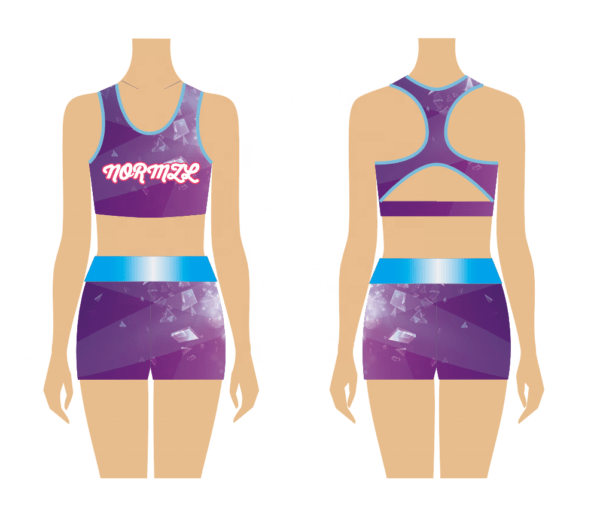 Rhinestone custom practice wear costume for kids girls
