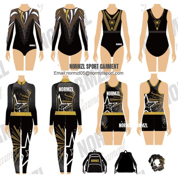 OEM quick dry plus size warm up suits cheap sports track suits for girls cheerleadding practice wear - Image 5