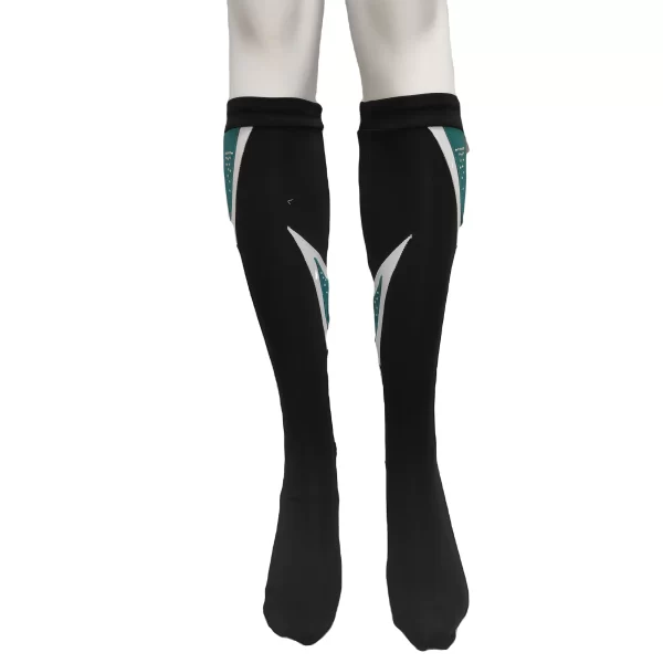 wholesale suppliers Thin Yoga oem custom made sports knee cheerlead glitter compression sock men rhinestone cheerleading socks - Image 2