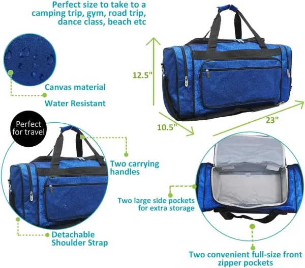 team school high quality blue custom designers sublimation sports cheerleader cheerleading glitter travel bag cheer backpack - Image 5