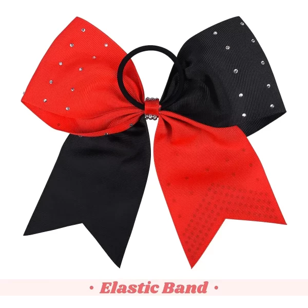 7 inch shiny team custom design rhinestone girl hair band Glitter Cheer Bows Accessories cheerleading elastic headband - Image 4