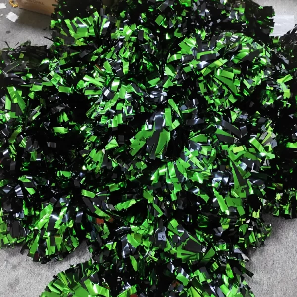 6 inch shiny performance team cheer pom pom cheerleading cheerleader fashion Accessories with handles - Image 4