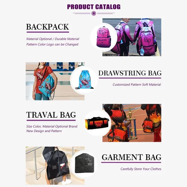 Wholesale custom clear cheerleader sports dance garment bag cheer backpack cheerleading travel bag - Image 6