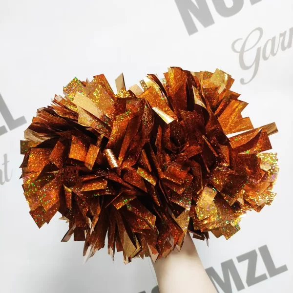 cheer practice solid color Cheerleading Pom Poms wholesale performance glitter Fashion Accessories - Image 5