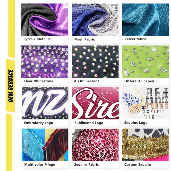 Custom Women Sublimation Cheer Practice Wear Cheer Outfit Girls Dance Costume Cheer Practice Wear - Image 6