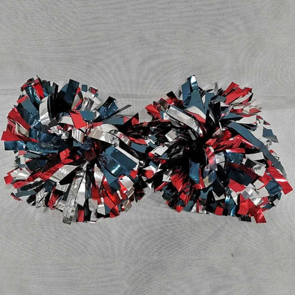 Metallic solid color Cheering Squad Spirited Fun Cheer Kit Cheerleading Pom Poms - Image 5