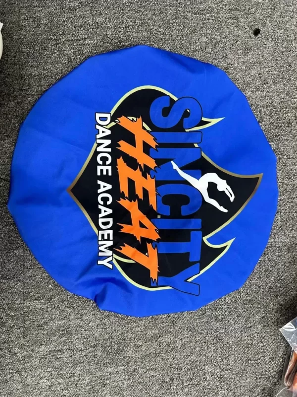 cheerleading accessory designer custom bonnet with logo and wholesale silk satin bonnet double layered majorette bonnets - Image 6