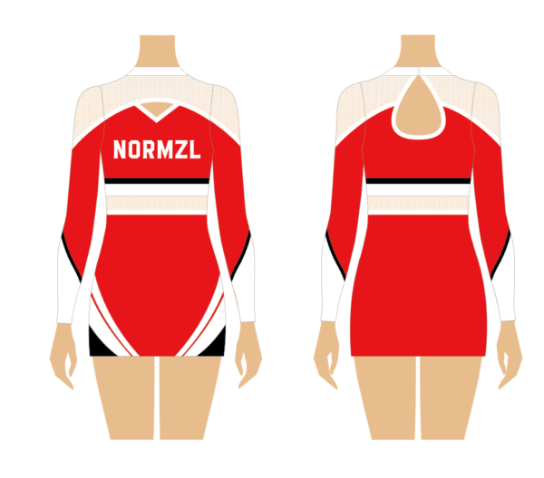 red cheerleading uniform - Image 3